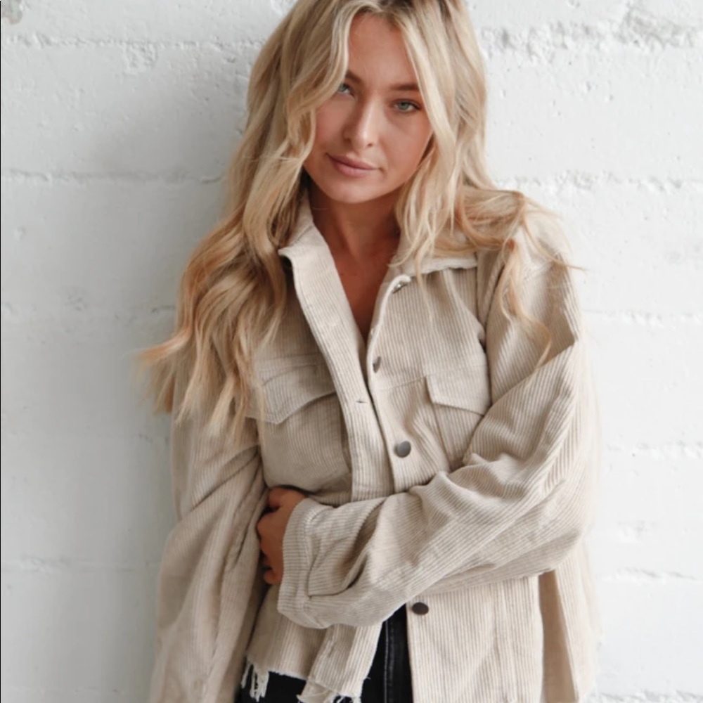 Distressed Cord Jacket